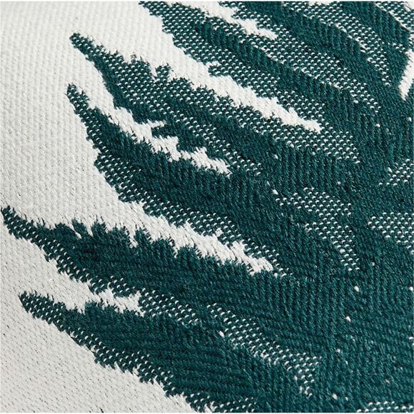 SET of 2 - Crate & Barrel Fern 20"x13" Sea Green Outdoor Lumbar Pillow - Picture 3 of 4
